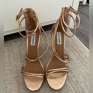 Steve Madden Rose Gold Heels Size 8